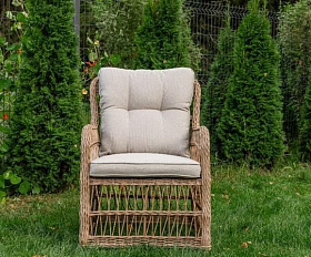 Обеденное кресло Isabella Royal Family из искусственного ротанга, цвет бежевый