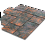Тротуарная плитка Stellard Мозаика XL 60 мм Браун