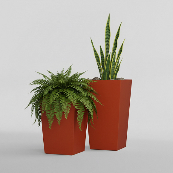 Кашпо Concretika Коник 40x40x70 Терракота 110 252 фото 5
