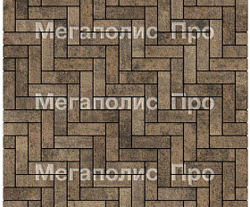 Тротуарная плитка Выбор Паркет Б.4.П.6 Листопад Гранит Шелковица