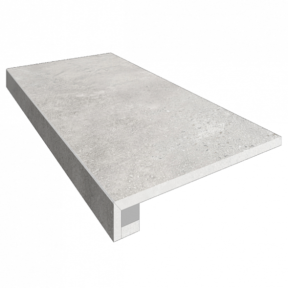 Комплект Керамогранитная ступень Estima TF01 33x120 см с бортиком + Подступенок 14,5х120 см фото 1