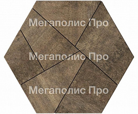 Тротуарная плитка Выбор Оригами Б.4.Фсм.8 80 мм Листопад Гранит Шелковица
