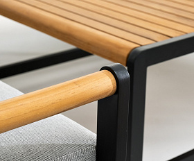 Лаунж зона из алюминия MAYA XL темный графит Joygarden