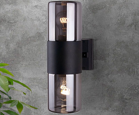 Уличный светильник Elektrostandard Roil IP54 35125/D чёрный/дымчатый плафон