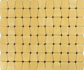 Тротуарная плитка Braer Классико круговая 60 мм. Песочный