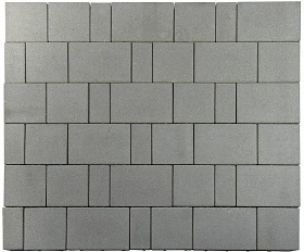 Тротуарная плитка Лидер 40 Провинция 60 мм Серый