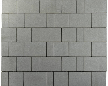 Тротуарная плитка Лидер 40 Провинция 60 мм Серый