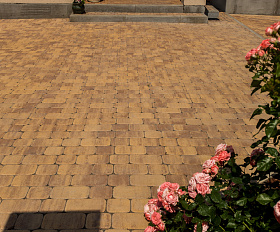 Тротуарная плитка Проспект 7.Ф.4 Arbet 40 мм ColorMix Янтарь