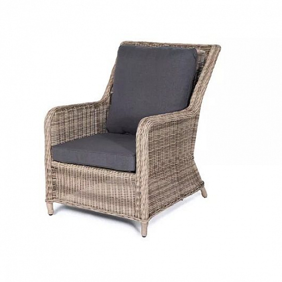 Обеденная группа Валенсия 4SIS из искусственного ротанга, цвет соломенный фото 5