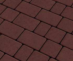 Тротуарная плитка Старый город 60 мм, цвет Бордо, полный прокрас