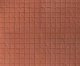 Тротуарная плитка Квадрат 342 механический завод 500х500х40 мм Клетка, цвет Красный