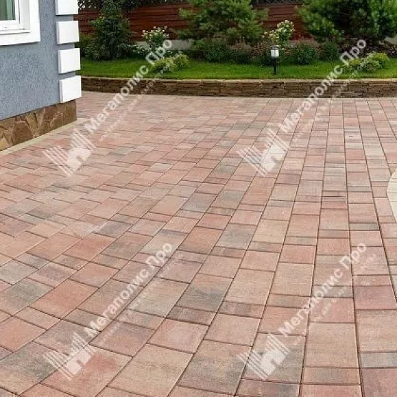 Тротуарная плитка Braer Мозаика, 60 мм. Фламинго фото 6