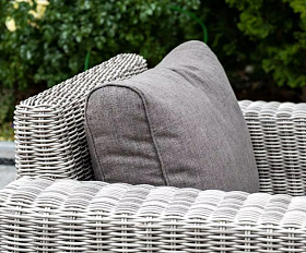 Кресло Боно 4SIS из искусственного ротанга, цвет серый