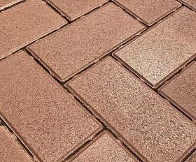 Тротуарная плитка Koldiz 70 мм Моно Бордовый