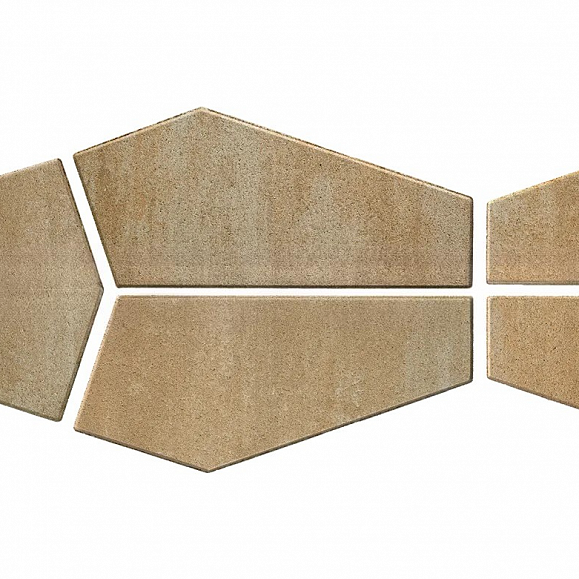 Тротуарная плитка Braer Витраж 80 мм ColorMix цвет Плато фото 2