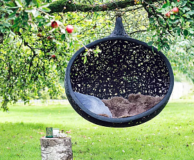 Подвесное кресло Vitgarden Bios Mini из базальта, цвет черный