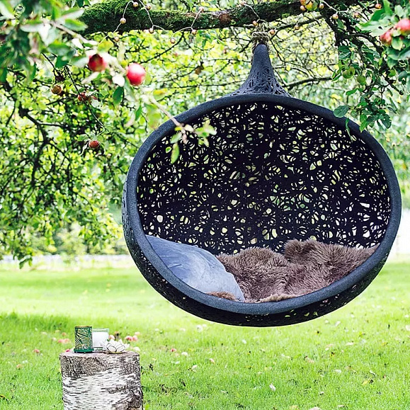 Подвесное кресло Vitgarden Bios Mini из базальта, цвет черный фото 2