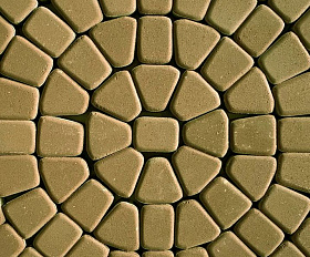 Тротуарная плитка 342 механический завод Классика круговая 60мм Оливковый