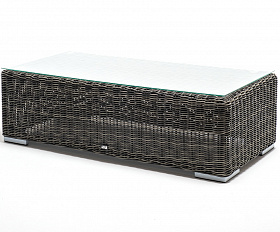 Боно журнальный столик из искусственного ротанга, цвет графит