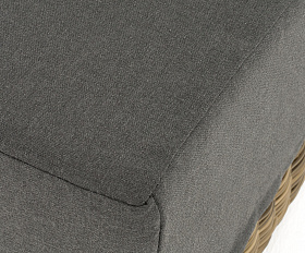 Капри модуль диванный прямой с подушками, цвет соломенный