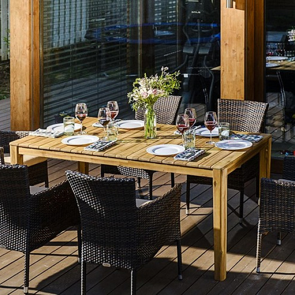 Обеденный комплект AURA 170 см на 6 персон с креслами Joygarden фото 4