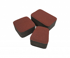 Тротуарная плитка Лидер 40 Классика-3 60 мм Ярко-красный