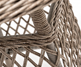 Обеденная группа Эспрессо-80 L 4SIS из искусственного ротанга, цвет бежевый