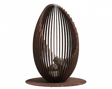 Костровая чаша Vitgarden LOCUS AIR corten из стали 120x80x80 см
