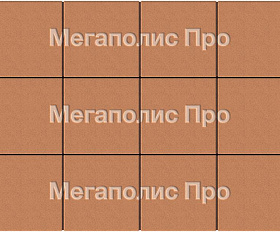 Тротуарные плиты Выбор Квадрат Б.1.К.8 300х300х80 мм Стандарт Оранжевый