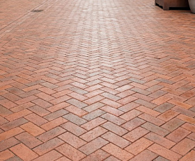 Тротуарная клинкерная брусчатка ЛСР Оксфорд 200х100х50 мм, умбра