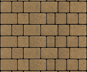 Тротуарная плитка Старый город 60 мм, цвет Мокко, полный прокрас