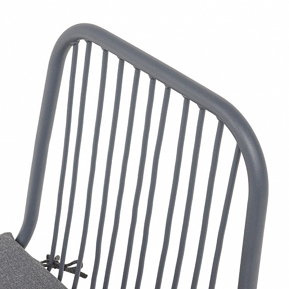 Кастелло стул из стали темно-серый (RAL7024) муар, ткань темно-серая 027 фото 6