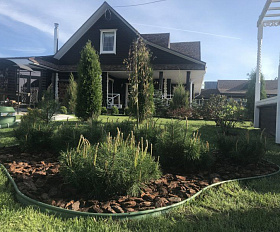 Бордюр садовый KANTA Standartpark PRO пластиковый Оливковый