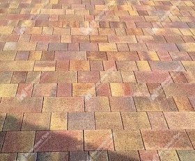 Тротуарная плитка Выбор Старый город Листопад 1Ф.8 Гранит 80 мм. Осень