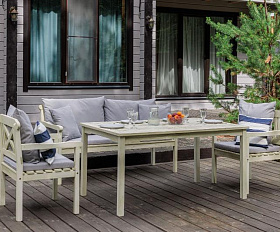 Обеденный комплект мебели Sierra Royal Family, цвет белый