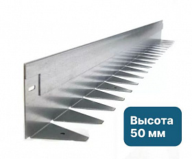 Металлический бордюр (толщина стали 1,5 мм) h50, L1200, b45