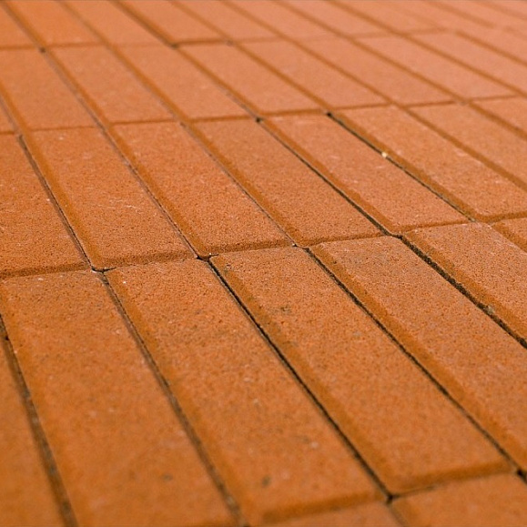 Тротуарная плитка Braer Прямоугольник 200х50х60 мм Оранжевый фото 1