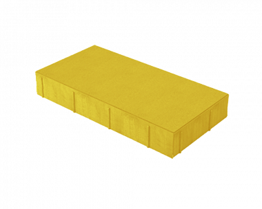 Тротуарная плитка Нобетек Прямоугольник 4П6ф 400x200x60 Желтая