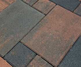 Тротуарная плитка Koldiz Колдиз 4 60 мм Оникс Красный