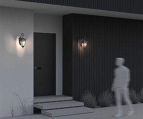 Настенный светильник (бра) Fleur Maytoni O414WL-01GB цвет Черный с Золотом