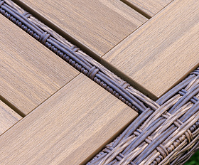 Обеденный стол Amelia Royal Family из искусственного ротанга 200 см, цвет коричневый