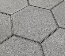 Тротуарная плитка Выбор Соты - Б.3.Ш.6 60 мм Стандарт Серый