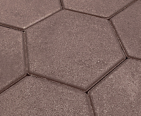 Тротуарная плитка Выбор Соты - Б.3.Ш.6 60 мм Стандарт Коричневый