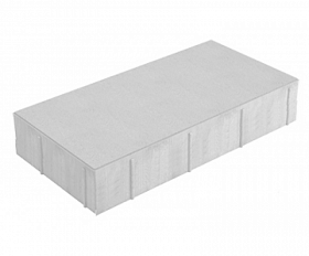 Тротуарная плитка Нобетек Широкоформатная 5П8ф 600x300x80 белая