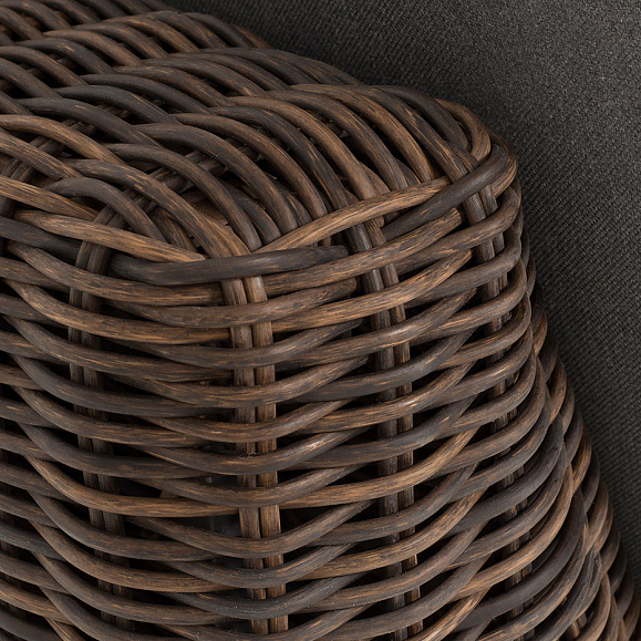 Капри модуль диванный угловой с подушками, цвет коричневый фото 6