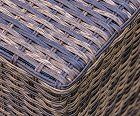 Сундук для хранения Karl 120 Royal Family из искусственного ротанга c колесиками, цвет коричневый