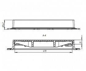Люк Standartpark квадратный ВЧ ЛК-48.60.08-ВЧ-Ф4.000