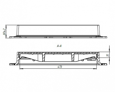Люк Standartpark квадратный ВЧ ЛК-48.60.08-ВЧ-Ф4.000