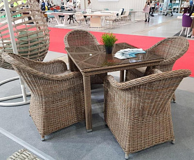 Комплект мебели T257B/Y490 Beige (4+1)