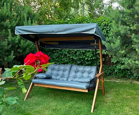 Качели Lyon Royal Family трехместные из лиственницы